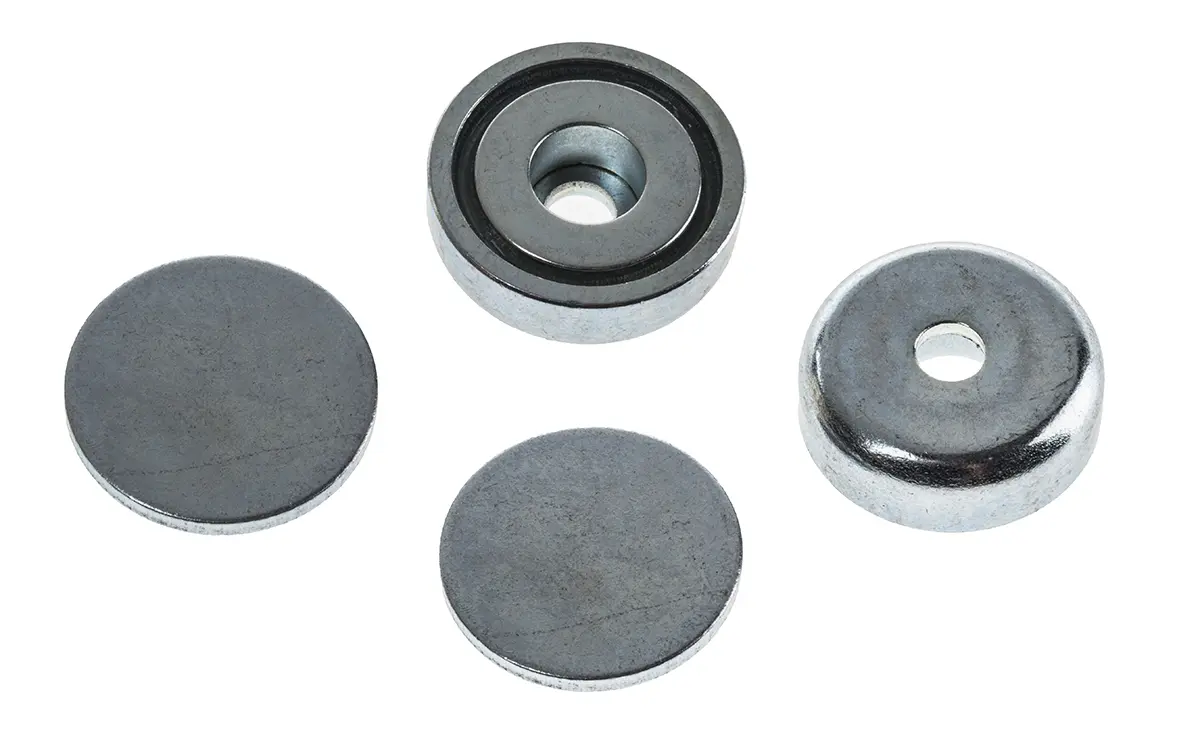 Eclipse Neodym Magnet, 25 mm, 14 kg Gewindebohrung x 8 mm, L. 25 mm