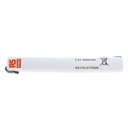 Produktfoto 1 von RS PRO HT18670x2 Nickel-Metallhydrid Akkupack, 2-Zellen 2.4 V / 4000 mAh