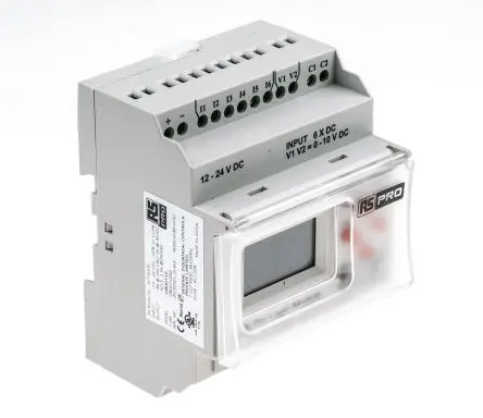 Produktfoto 1 von RS PRO Logikmodul, 8 Eing. Digital Ausg.Typ Analog Eing.Typ