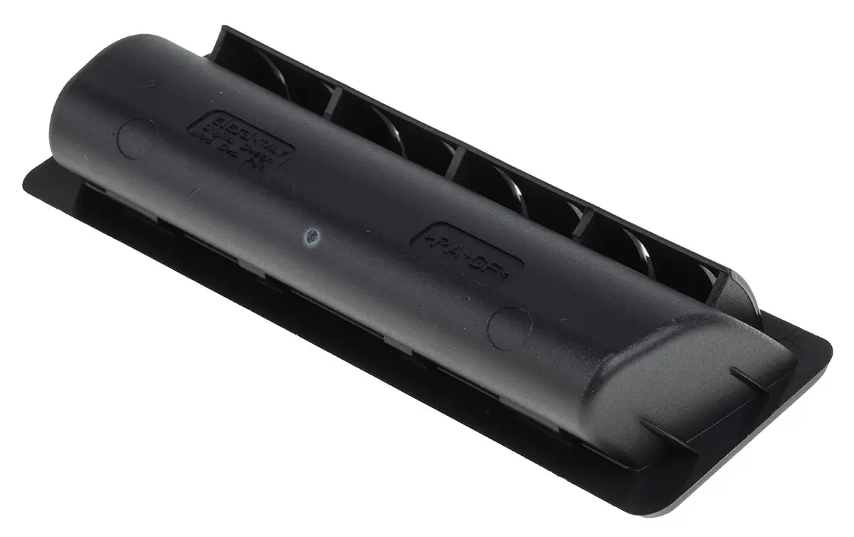 Elesa Matt Schwarz Kunststoff Griff, L 92 mm H 19 mm B 37 mm