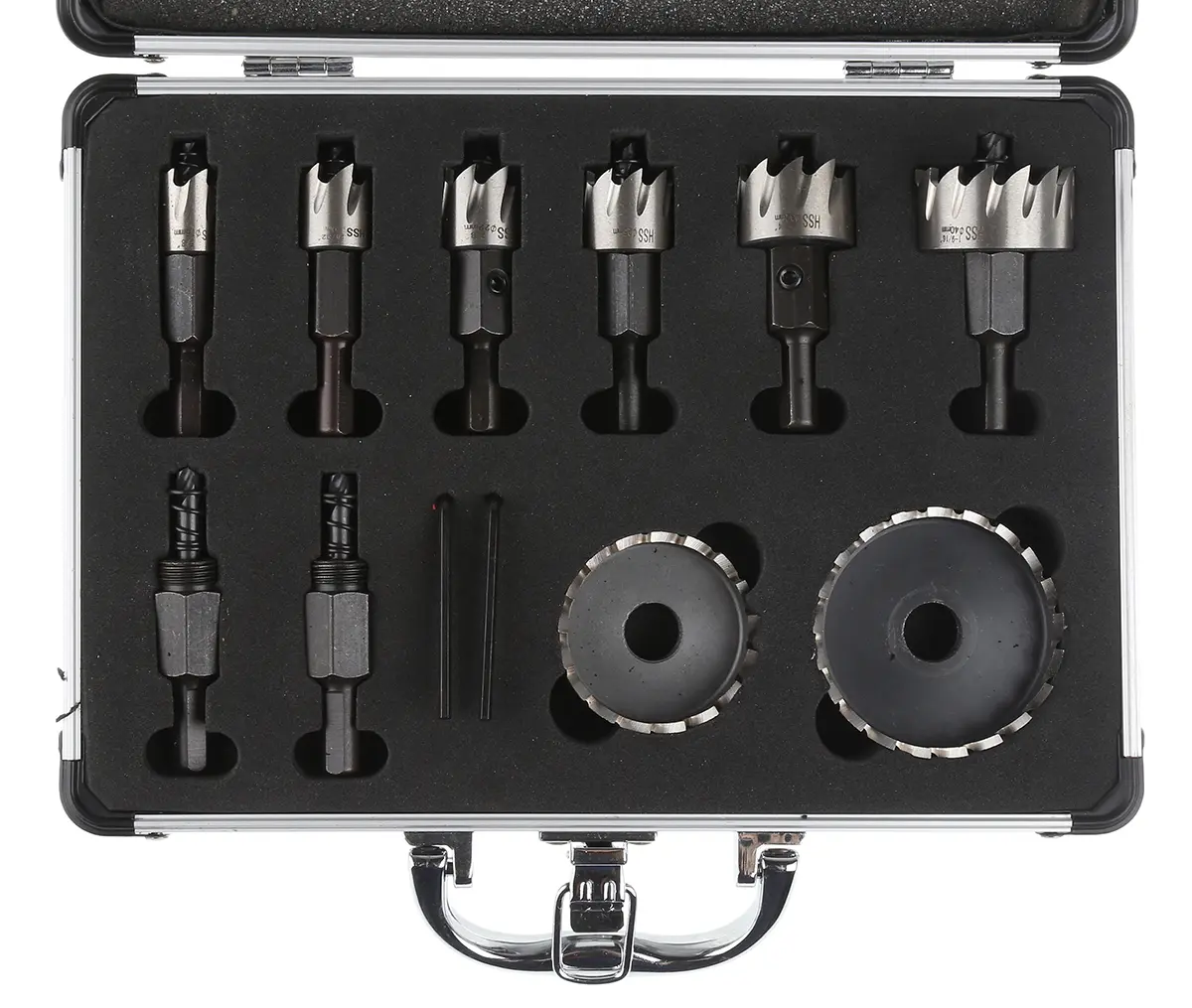 Produktfoto 1 von RS PRO HSS Lochsägensatz mit Zentrierbohrer, Ø 16 → 63mm 8-Stk.