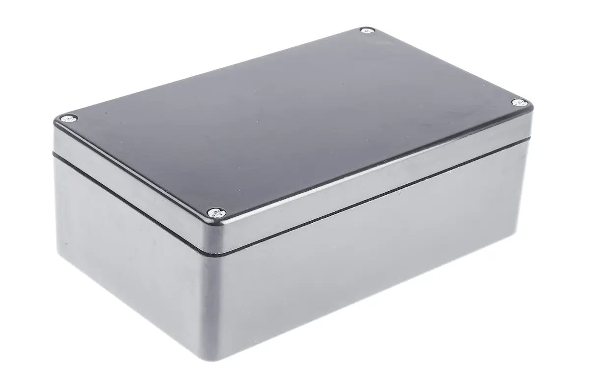Produktfoto 1 von RS PRO GRJ; Gehäuse; Polyethylenterephthalat; Grau IP66 Breite 160 mm Höhe 90 mm Länge 260 mm