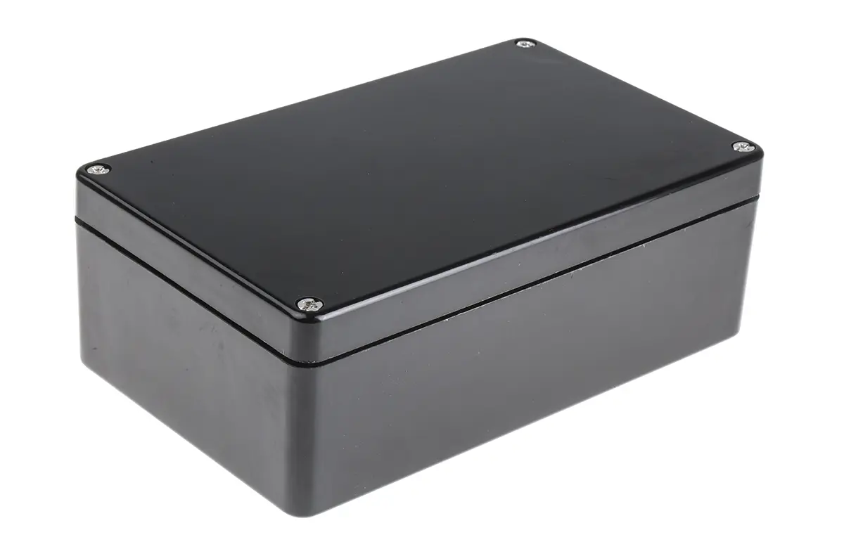 Produktfoto 1 von RS PRO GRJ; Gehäuse; Polyethylenterephthalat; Schwarz IP66 Breite 160 mm Höhe 90 mm Länge 260 mm