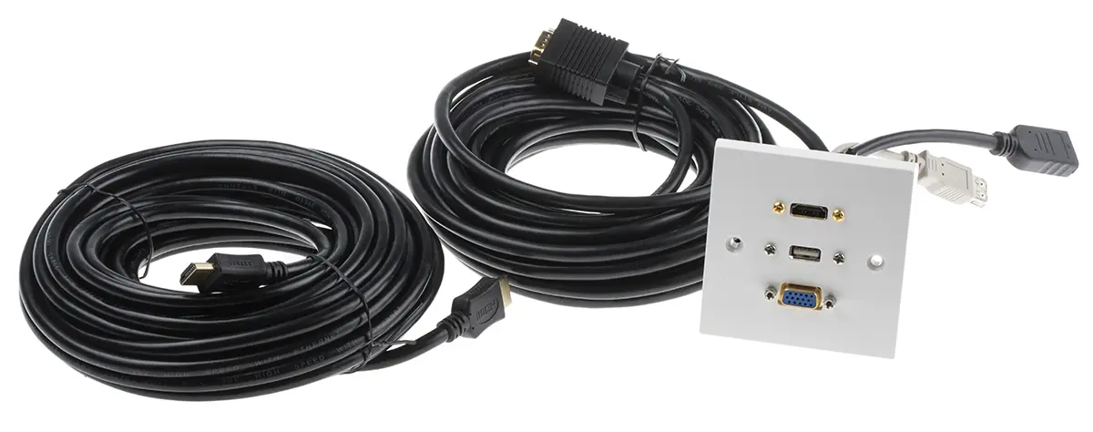 Produktfoto 1 von RS PRO 1 Blende Buchse Wand