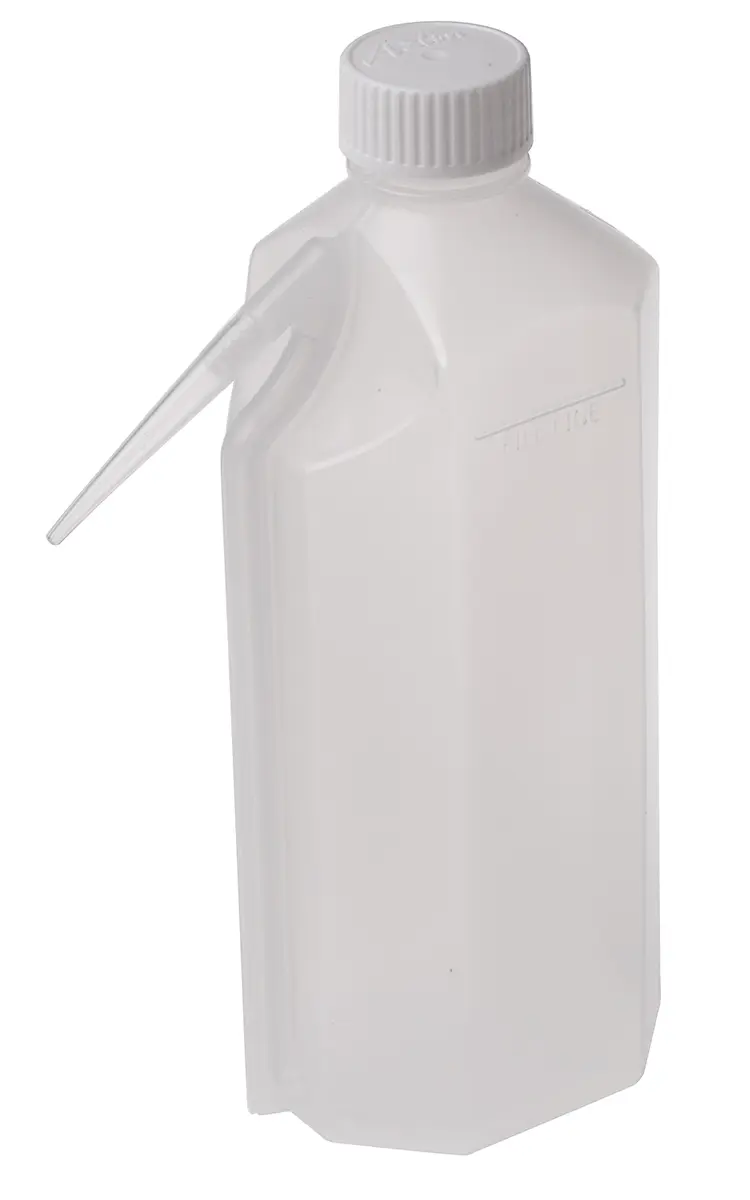 Produktfoto 1 von RS PRO Polyethylen Laborflasche 500ml, Ø 21 mm Spritzflasche Enghalsig
