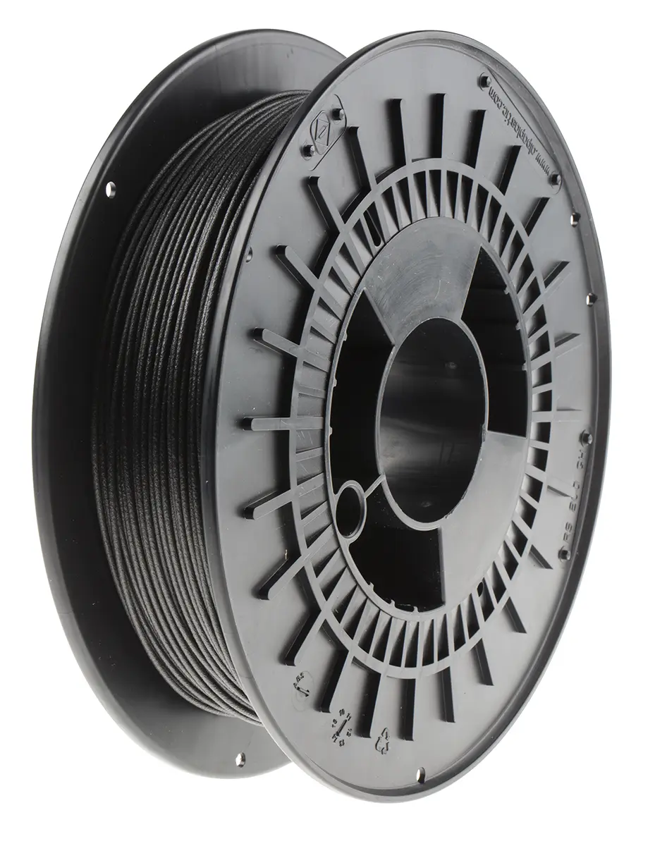 Produktfoto 1 von RS PRO CARBON-P 3D-Drucker Filament, Schwarz, 2.85 mm, Fused Deposition Modelling (FDM), 500 g