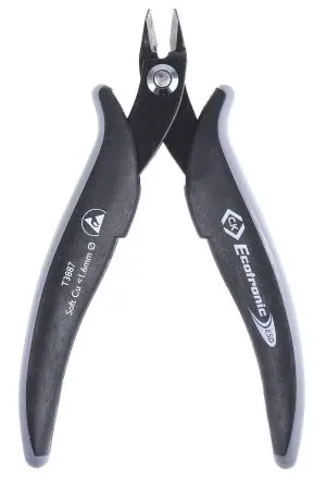 Produktfoto 1 von CK ESD-Sicherheit Extra voll bündig Seitenschneider 136 mm / Backen 10mm
