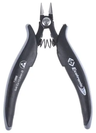Produktfoto 1 von CK ESD-Sicherheit Extra voll bündig Seitenschneider 135 mm / Backen 10mm, Schneidleistung 1.6 AWG
