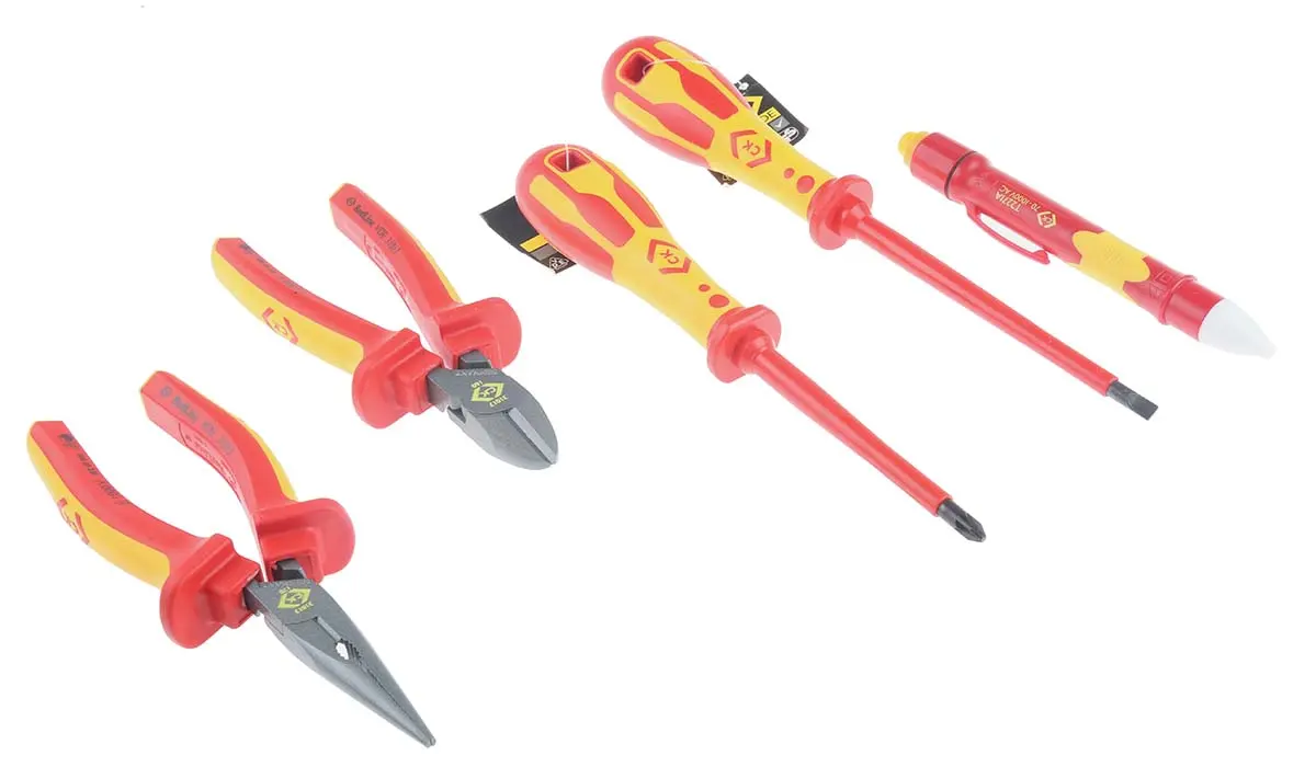Produktfoto 1 von CK VDE 1000V zugelassen Elektriker Werkzeugsatz, Tasche 10-teilig