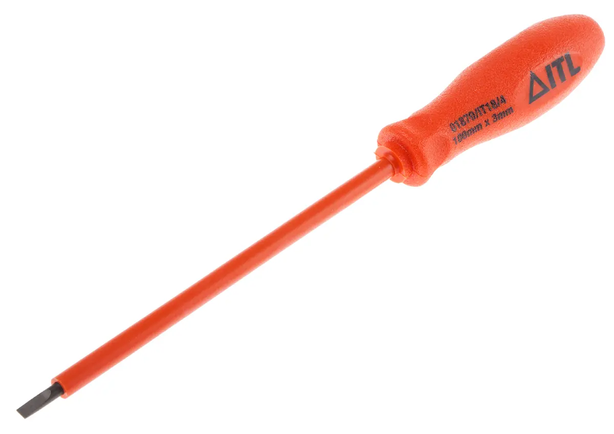 ITL Insulated Tools Ltd VDE 1000V zugelassen Isoliert, Legierungsstahl, 175 mm / Klinge 100 mm