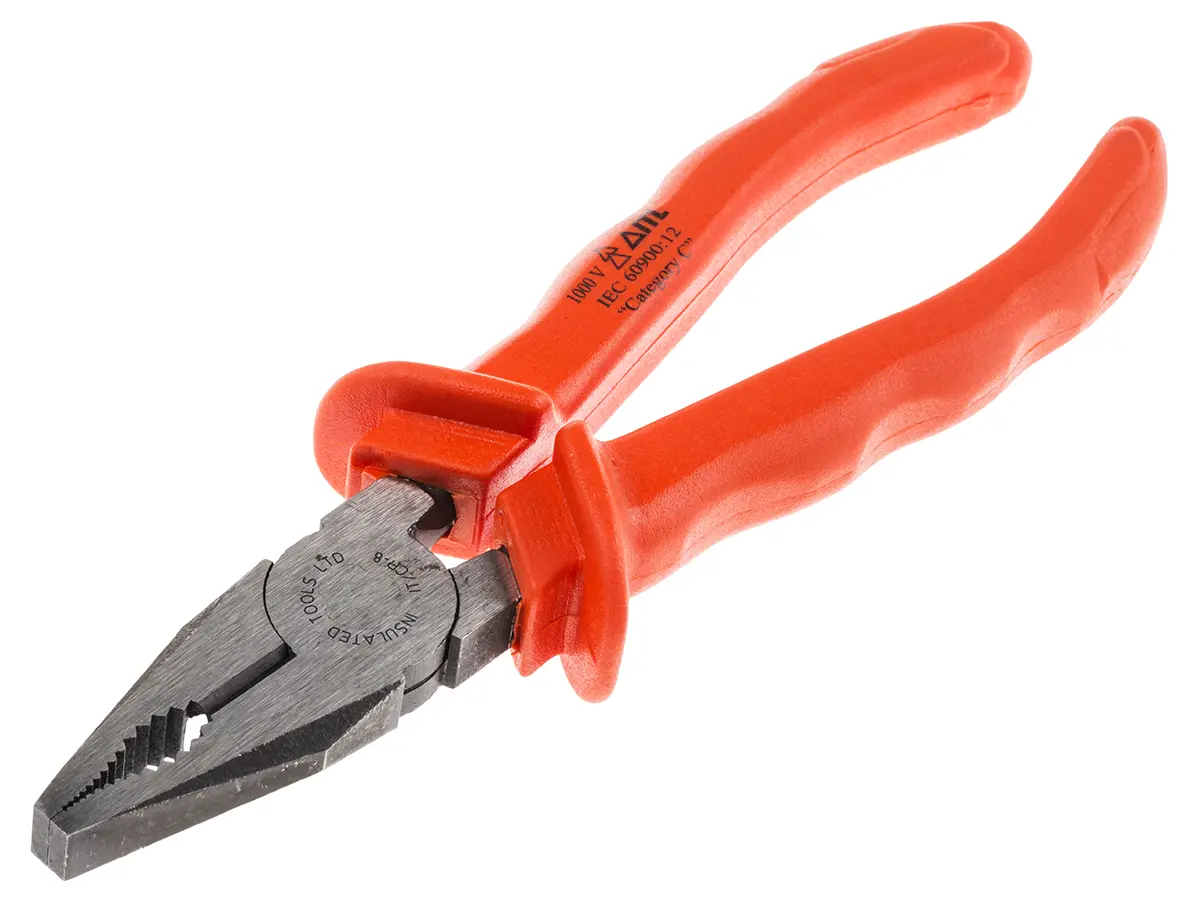 ITL Insulated Tools Ltd Rundzange / Backen 35mm Standard Schneidkraft → 2.5 mm 240 mm VDE 1000V zugelassen