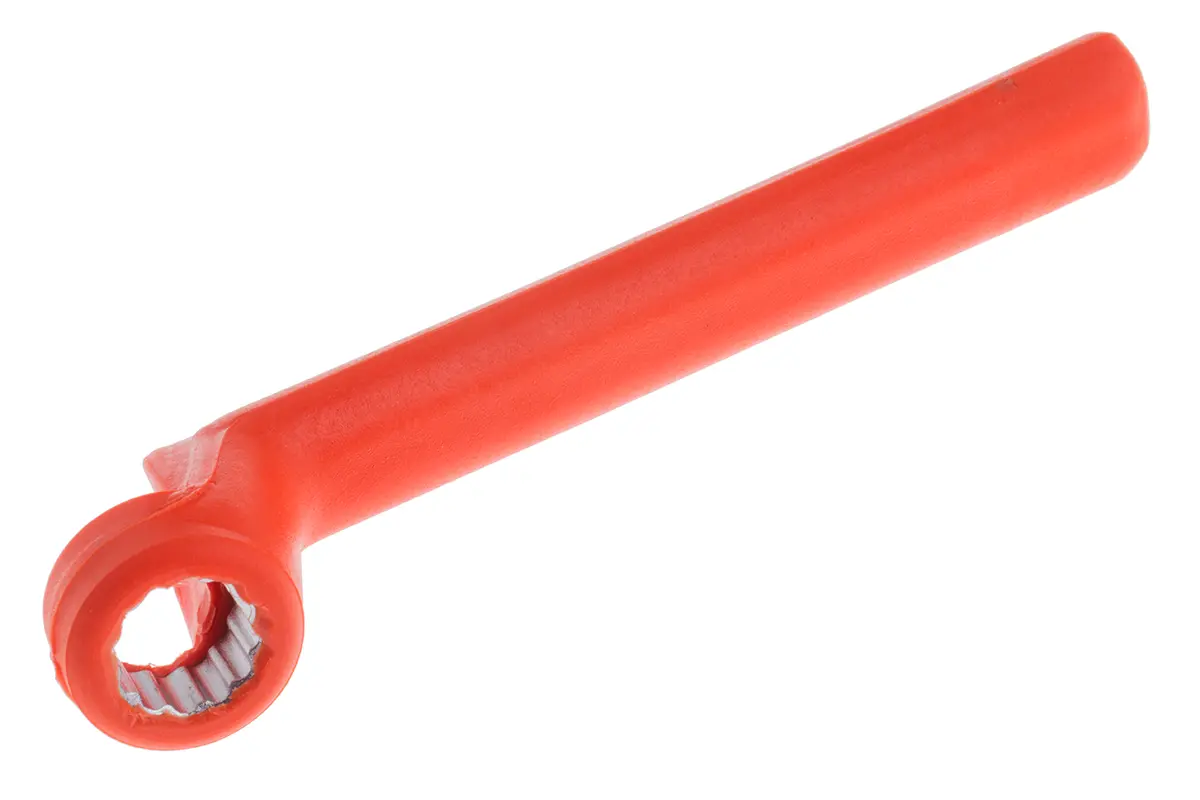 Produktfoto 1 von ITL Insulated Tools Ltd VDE 1000V zugelassen Abgewinkelter Ringschlüssel 13 mm, CrV-Stahl Schließer (NO), Länge 100 mm