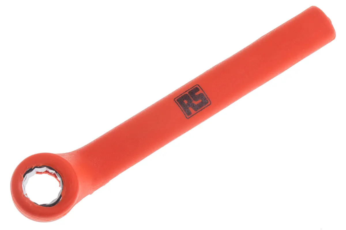 Produktfoto 1 von ITL Insulated Tools Ltd VDE 1000V zugelassen Abgewinkelter Ringschlüssel 10 mm, CrV-Stahl Schließer (NO), Länge 95 mm