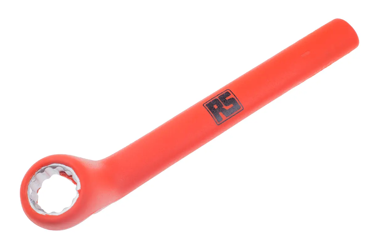 Produktfoto 1 von ITL Insulated Tools Ltd VDE 1000V zugelassen Abgewinkelter Ringschlüssel 19 mm, CrV-Stahl Schließer (NO), Länge 210 mm