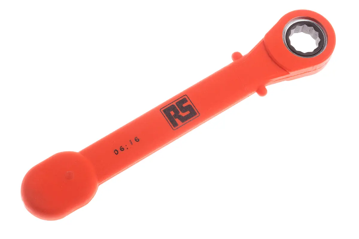 Produktfoto 1 von ITL Insulated Tools Ltd VDE 1000V zugelassen Ringschlüssel 13 mm, CrV-Stahl Schließer (NO), Länge 218 mm