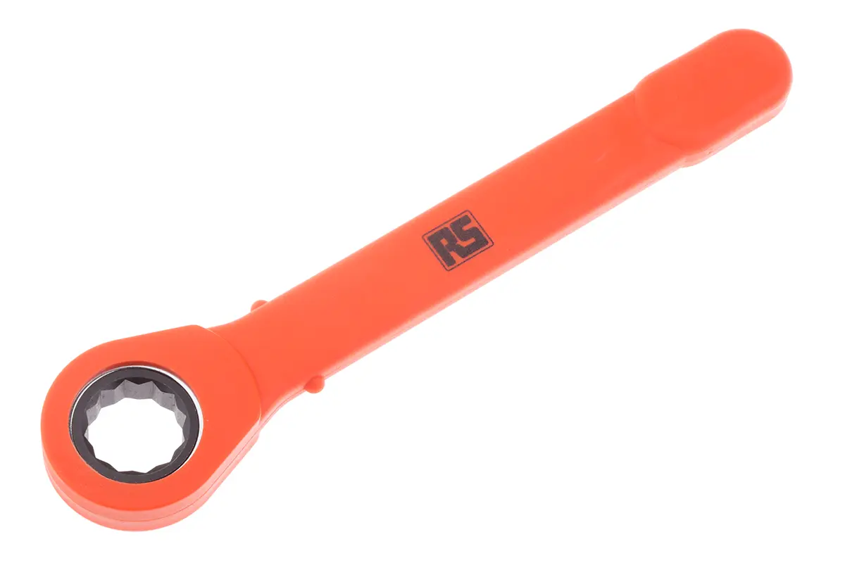 Produktfoto 1 von ITL Insulated Tools Ltd VDE 1000V zugelassen Ringschlüssel 17 mm, CrV-Stahl Schließer (NO), Länge 229 mm
