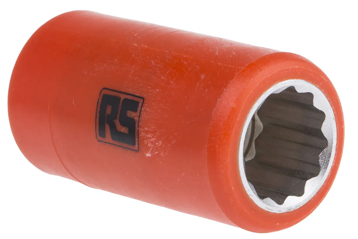 Produktfoto 1 von ITL Insulated Tools Ltd 1/2 in 12-Kant Buchse SW 15 mm Vierkant VDE 1000V zugelassen x 50 mm