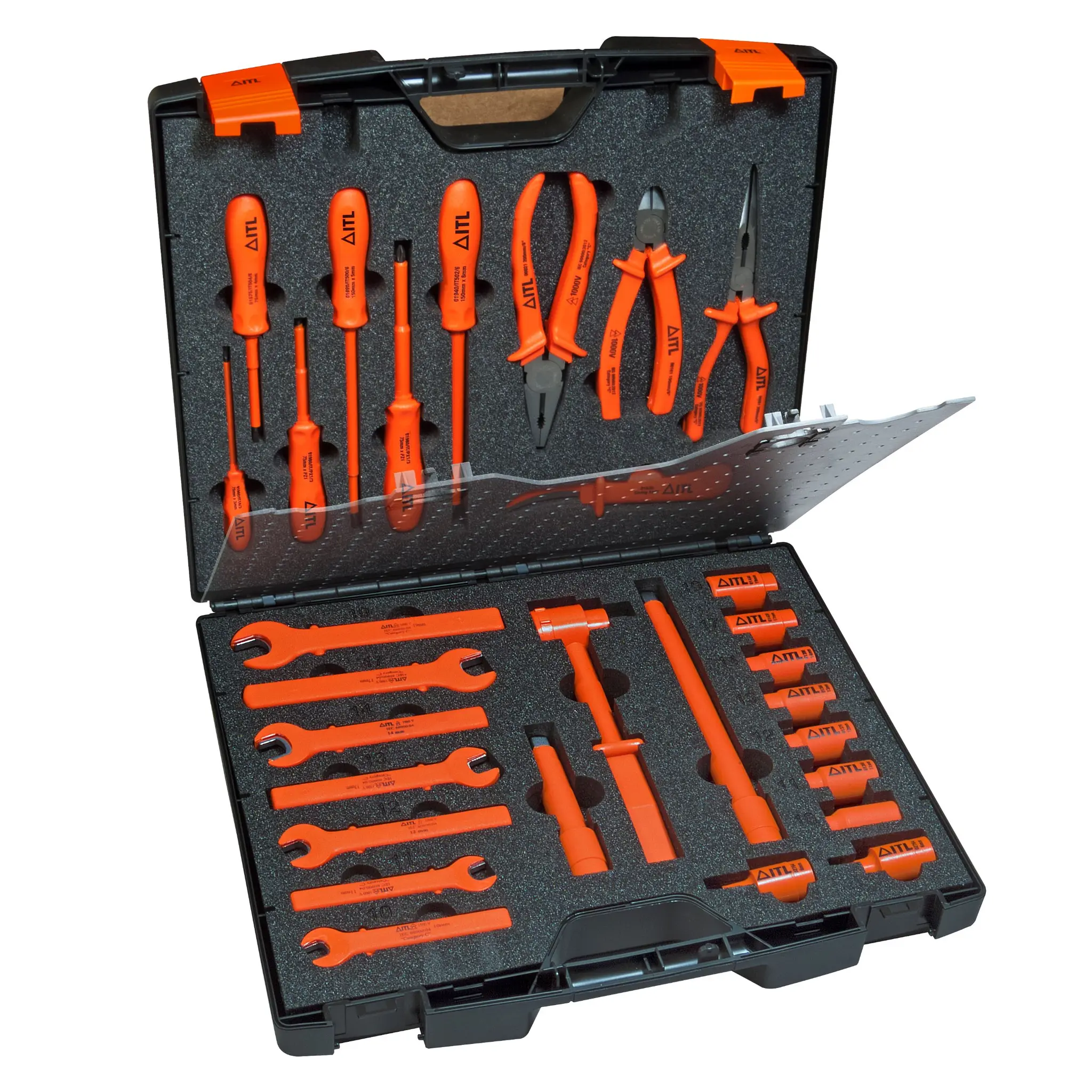Produktfoto 1 von ITL Insulated Tools Ltd VDE 1000V zugelassen Mechaniker Werkzeugsatz, Tasche 29-teilig