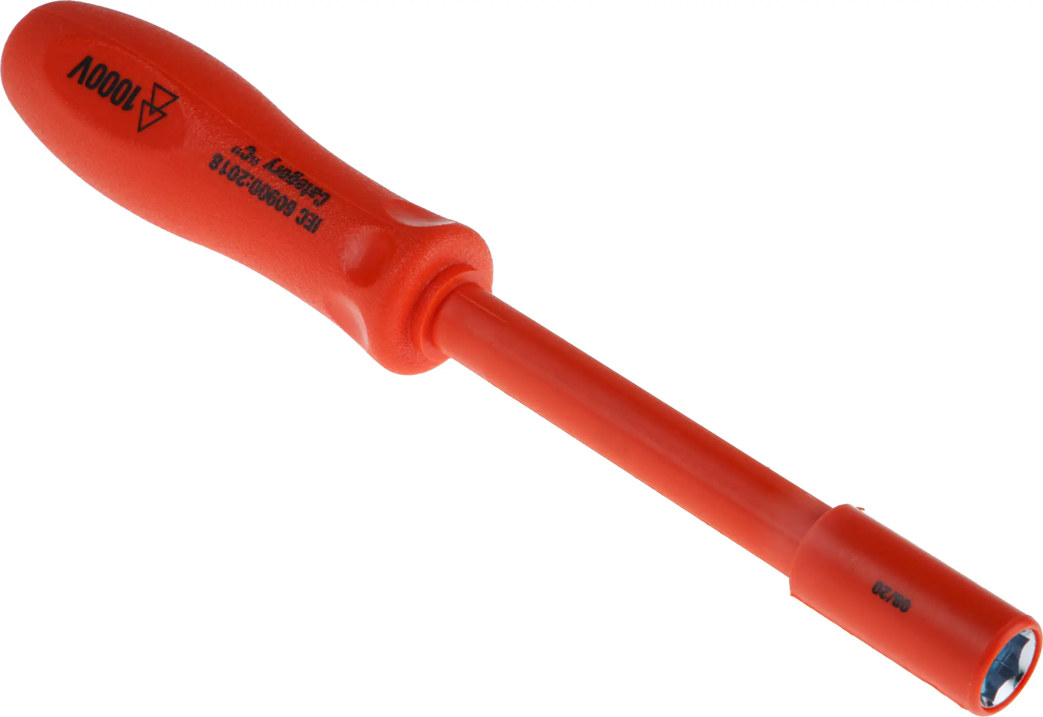 Produktfoto 1 von RS PRO VDE 1000V zugelassen 0BA Sechskant Steckschlüssel-Handgriff, Länge 265 mm / Klinge 105 mm