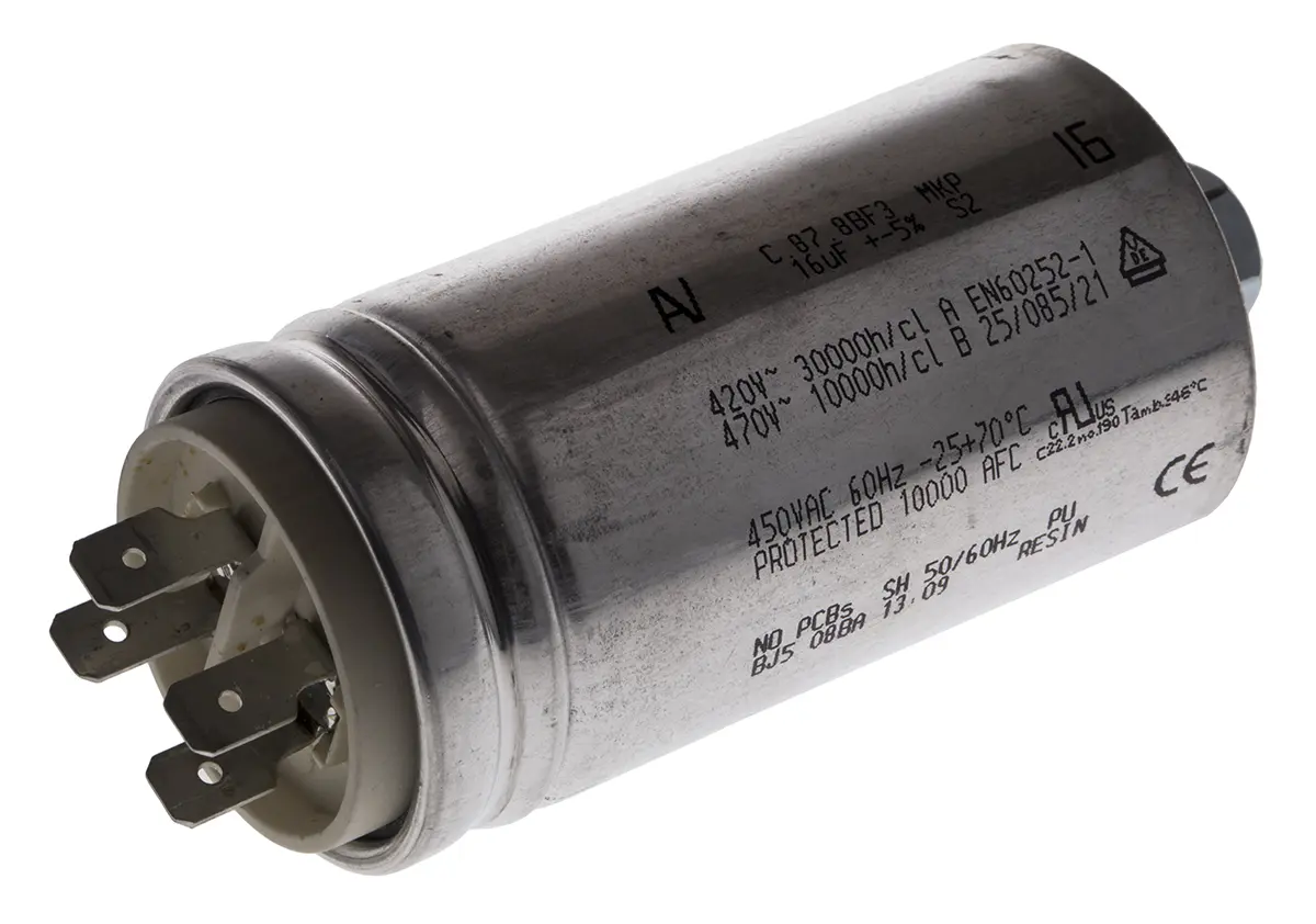 Produktfoto 1 von KEMET C87 P2 Folienkondensator 16μF ±5% / 450V ac Raster 13.4mm