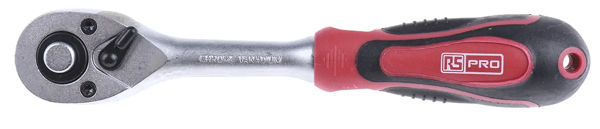 Produktfoto 1 von RS PRO 1/4 in Ratsche Ratsche Chrom Vanadium Stahl Höhensicher