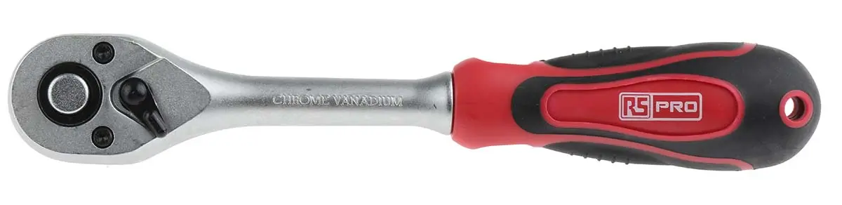 Produktfoto 1 von RS PRO 3/8 in Ratsche Ratsche Chrom Vanadium Stahl Höhensicher