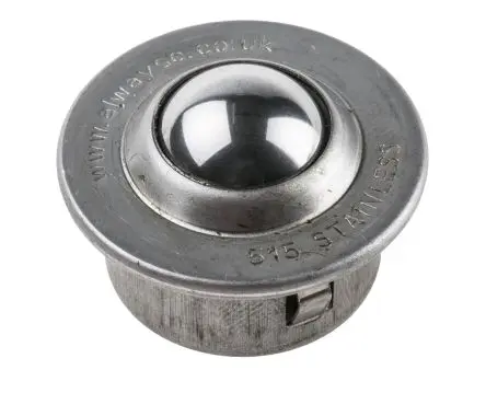 Produktfoto 1 von ALWAYSE Rundflansch Kugelrolle Ø 15.8 mm Edelstahl, Flansch-Ø 31 mm