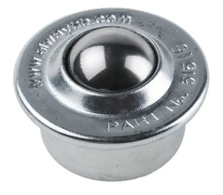Produktfoto 1 von ALWAYSE Rundflansch Kugelrolle Ø 15.8 mm Edelstahl, Flansch-Ø 31 mm