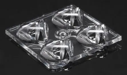 Produktfoto 1 von Ledil Strada-Module LED Linse 4-LEDs Vierkant aus Polymethylmethacrylat Vierkant, Klar x 8 mm, für NVSxx19B, NVSxx19C