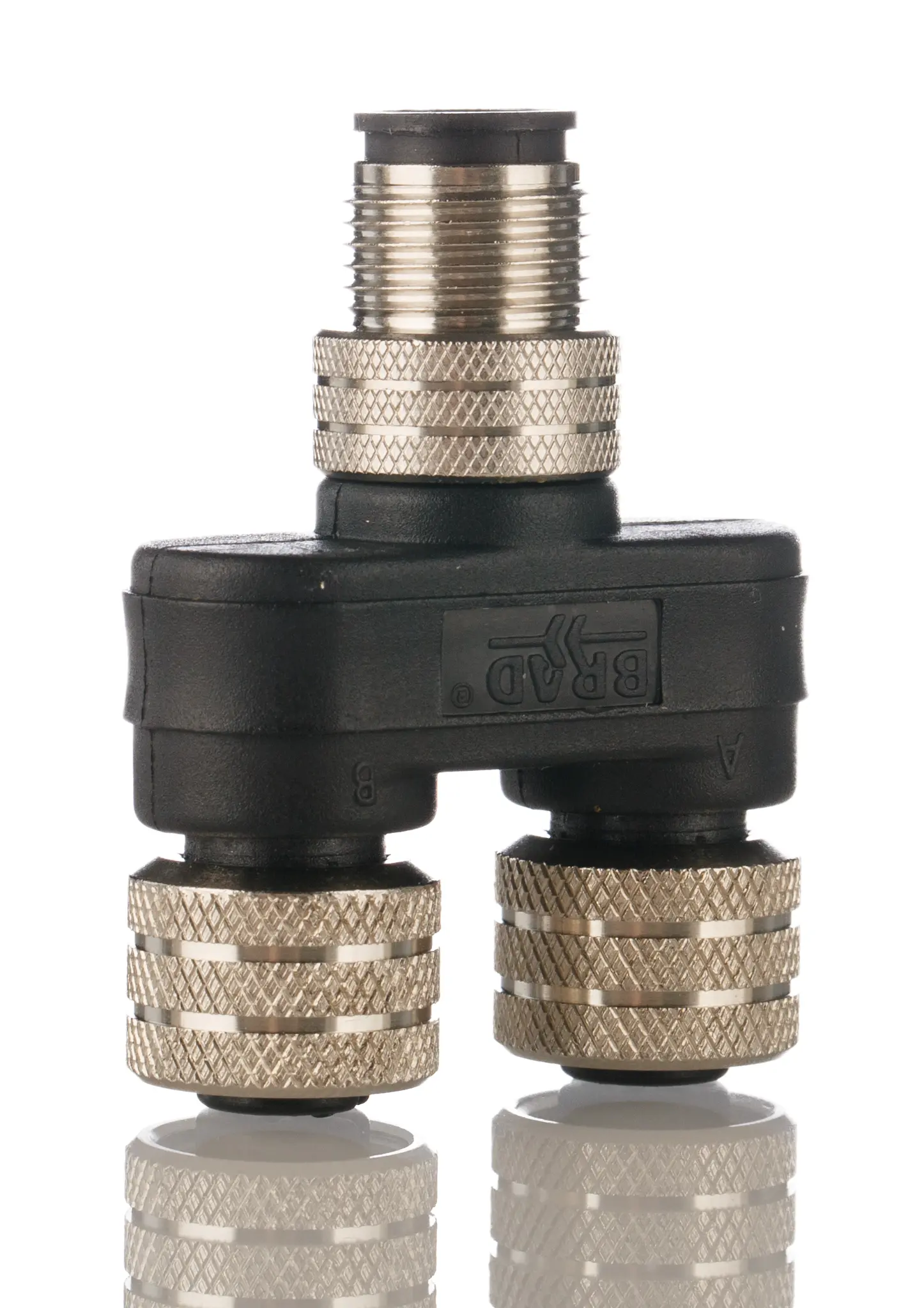 Produktfoto 1 von Brad from Molex Rundsteckverbinder Adapter M12 M12 Buchse