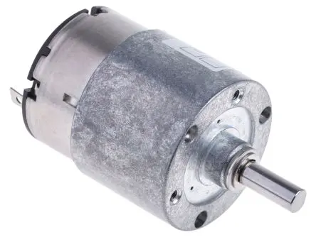 Produktfoto 1 von Nidec Components HG37 M. Getriebe DC-Getriebemotor bis 20 Ncm 60:1, 24V dc, 70U/min, Wellen-Ø 6 mm, 39mm x 77.7 mm x 12