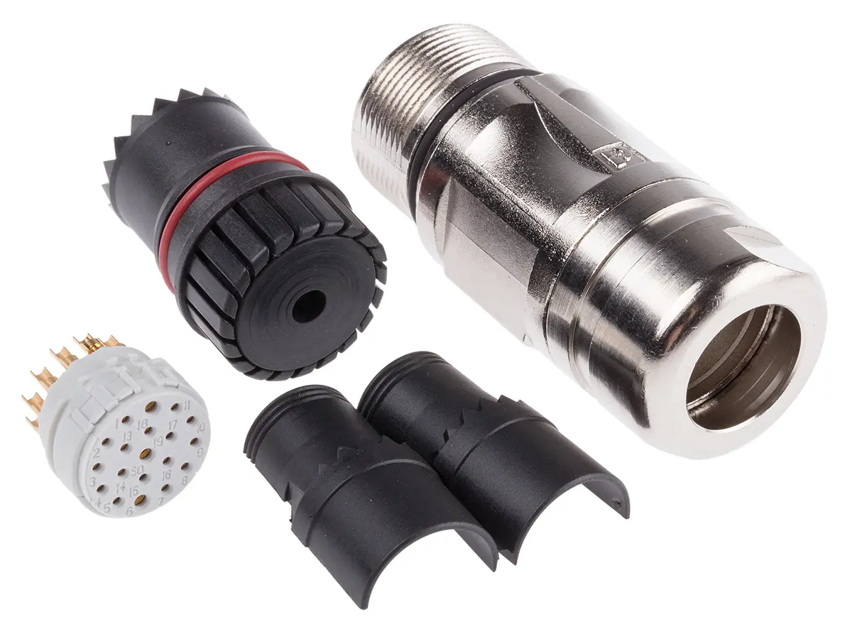 Produktfoto 1 von Phoenix Contact CA M23 M23 Rundsteckverbinder Buchse 19-polig Buchse 10A Kabel IP40