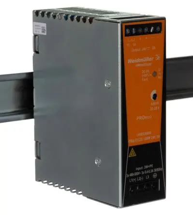 Produktfoto 1 von Weidmüller PROeco DIN-Schienen Netzteil Geschalteter Modus 800 V dc, 575V ac Wechselstrom/Gleichstrom / 5 A 28V dc DC