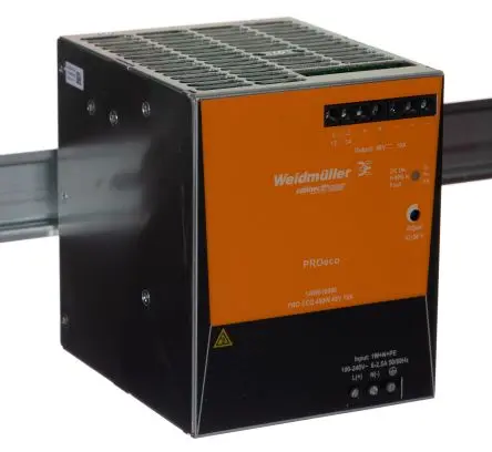 Produktfoto 1 von Weidmüller PRO ECO DIN-Schienen Netzteil Schaltnetzteil 264V ac Wechselstrom/Gleichstrom / 10 A 56V dc DC 480 W