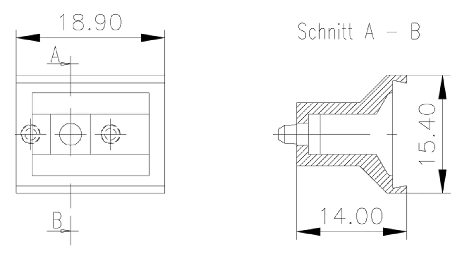 Produktfoto 1 von nVent SCHROFF Griff, Tragegriff für Plug In Unit, Polyphenylenether, 5 Per Pack Stück