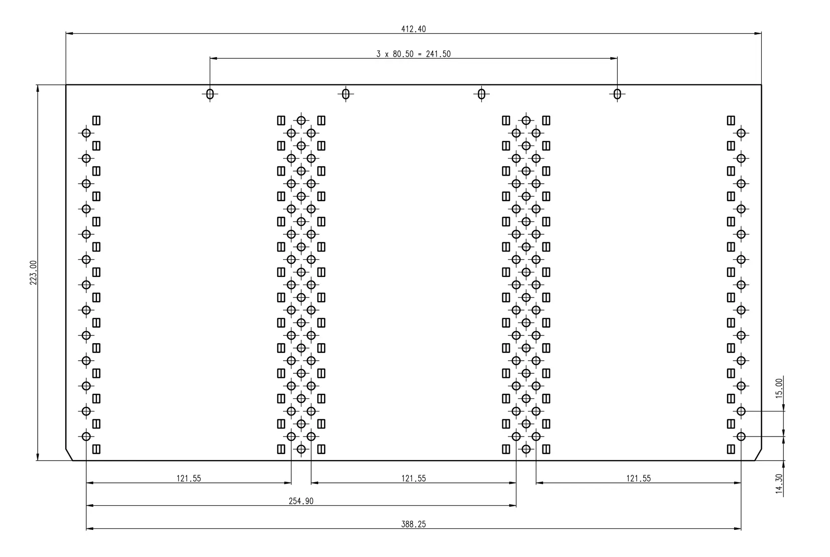 Produktfoto 1 von nVent SCHROFF Aluminium Deckelplatte