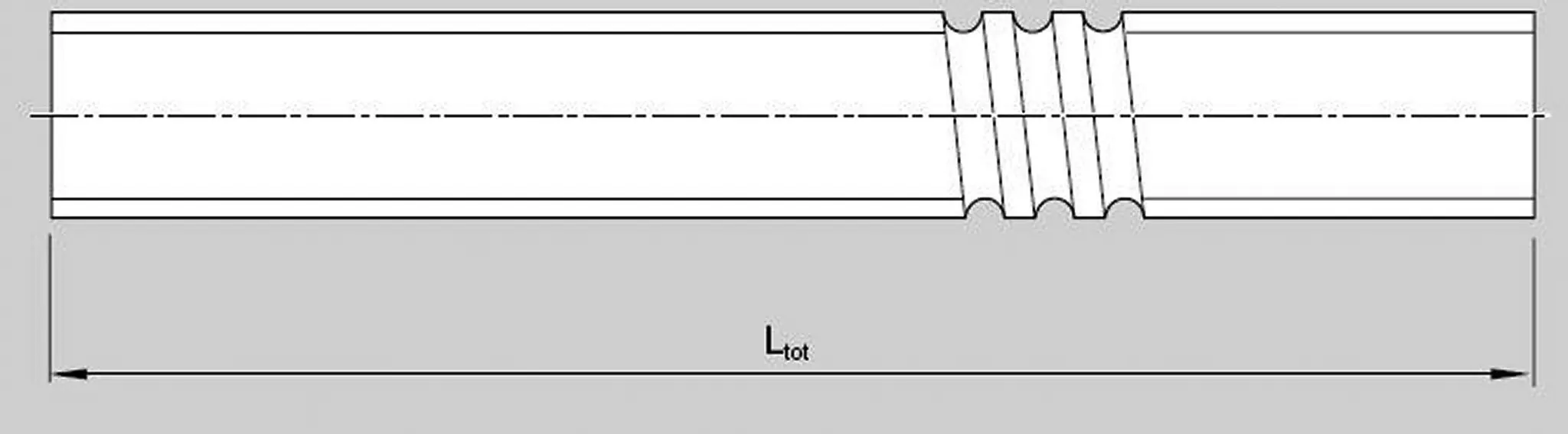 Produktfoto 1 von Bosch Rexroth Gewindespindel, Wellen-Ø 20 mm x 1500 mm