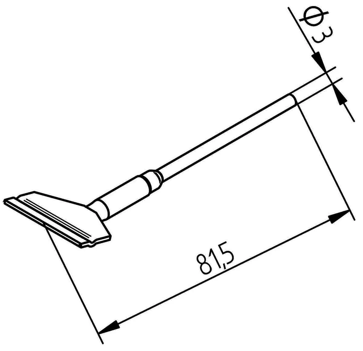 Produktfoto 1 von Ersa 452FDLF250 Ersatz-Entlötspitze 25mm, für Digital 2000 A mit Chip-Werkzeug, i-CON2 C mit