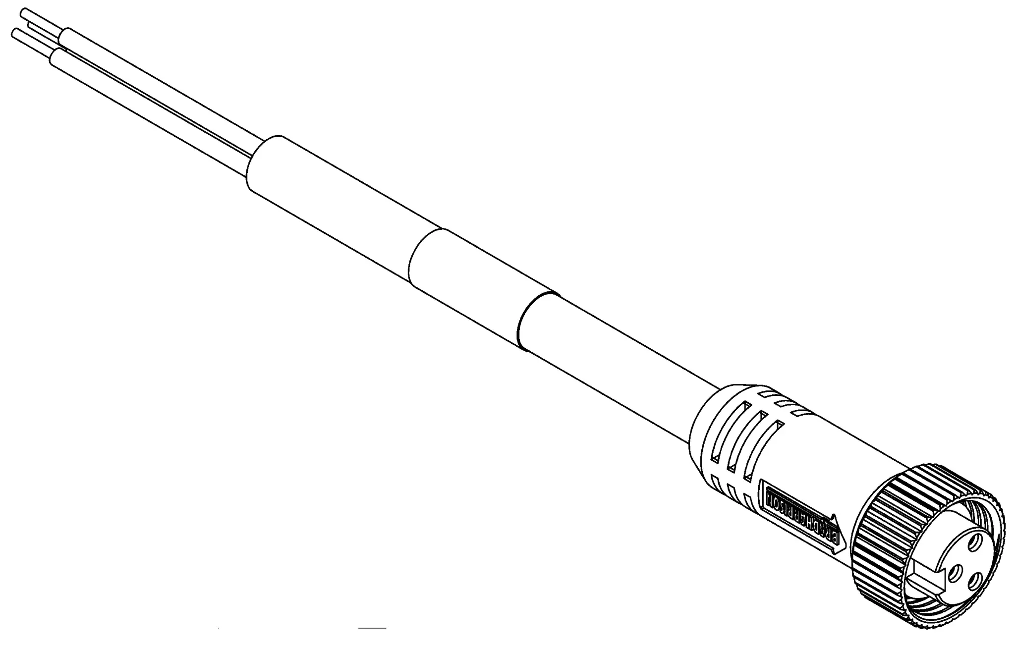 Produktfoto 1 von Molex Mini-Change, 3-polig Sensor-Betätigungselementkabel, 7/8 Zoll Rund, Gerade Buchse 3 / Nicht abgeschlossen, Länge