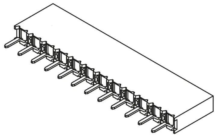 Samtec BCS Leiterplattenbuchse Gerade Durchsteckmontage 12-polig / 1-reihig, Raster 2.54 mm Lot