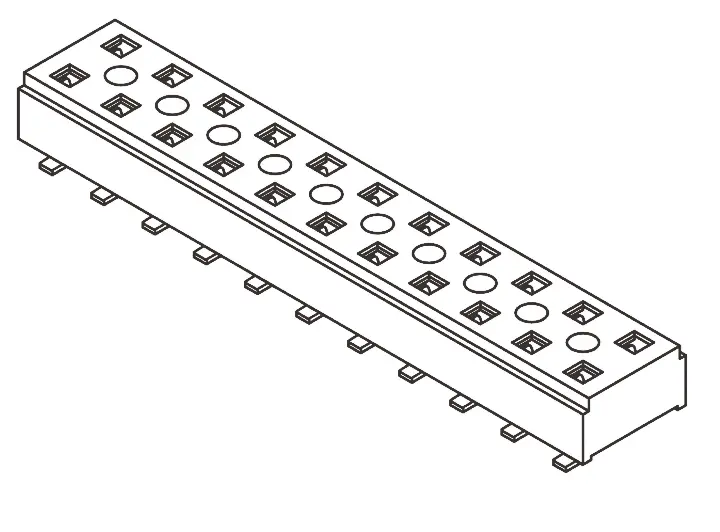 Produktfoto 1 von Samtec CLT Leiterplattenbuchse Gerade Oberfläche 28-polig / 2-reihig, Raster 2 mm Lot