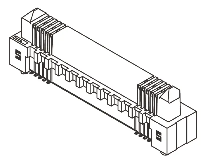 Samtec ERM8 Leiterplattenleiste Gerade, 120-polig / 2-reihig, Raster 0.8 mm Raster Oberfläche, Platine-Platine,