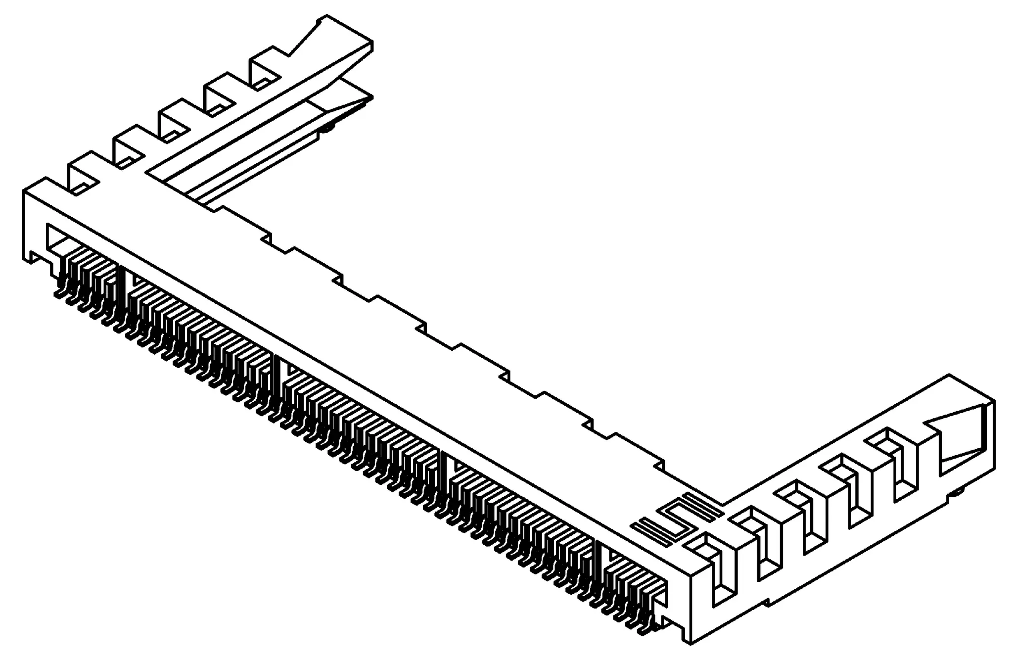 Samtec Serie MB1 Kantensteckverbinder Buchse, 1 mm, 20-polig, 1-reihig, Gerade, SMD Lot