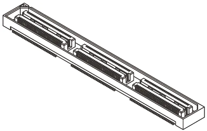 Produktfoto 1 von Samtec QSH Leiterplattenbuchse Gerade Oberfläche 180-polig / 2-reihig, Raster 0.5 mm Lot