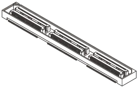 Produktfoto 1 von Samtec QSH Leiterplattenbuchse Gerade Oberfläche 180-polig / 2-reihig, Raster 0.5 mm Lot