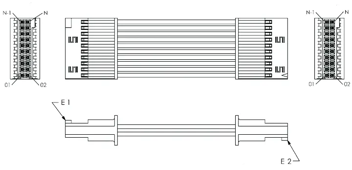 Produktfoto 1 von Samtec 10 SFSD Kabel-Platine-Kabelkomponente Tiger Eye SFSD 20 / Tiger Eye SFSD Buchse / Buchse, 250 mm