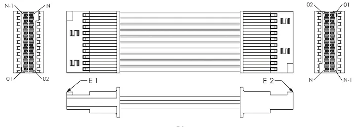 Produktfoto 1 von Samtec SFSD Platinenstecker-Kabel, 120 mm
