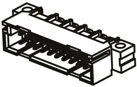 Produktfoto 1 von Fischer ERNIPRESS Klasse C2 DIN 41612 Stecker gewinkelt, 20-polig / 2-reihig, Raster 2.54 mm Raster Stecker