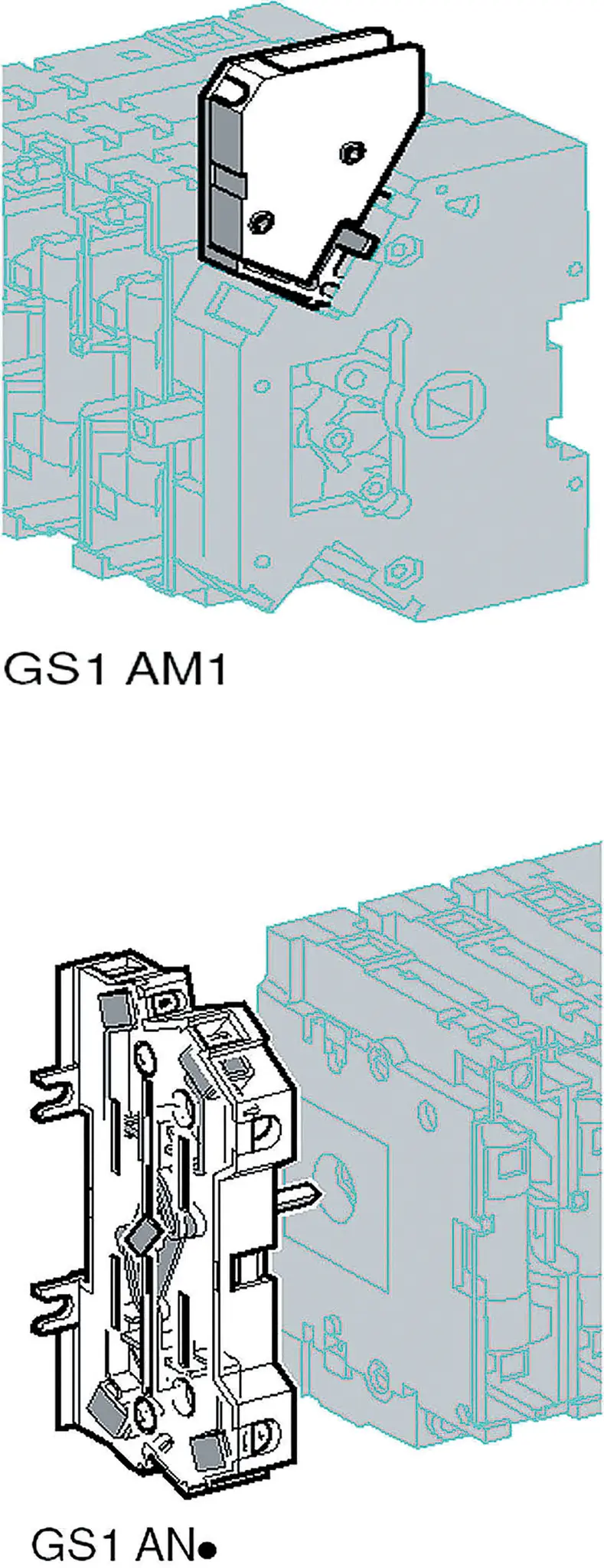 Produktfoto 1 von Schneider Electric GS Hilfskontakt, Trennschalter, Hilfskontakt