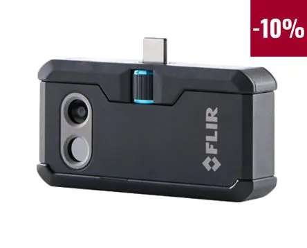 Produktfoto 1 von FLIR ONE PRO Android FLIR ONE PRO Wärmebildkamera USB Typ C Hand-Fokus 160 x 120 pixel, 400 °C / 70mK